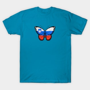 Slovenian Flag Butterfly T-Shirt